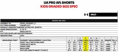 Game-Day Playing Shorts - GIRLS AFLW Style (pre-order)